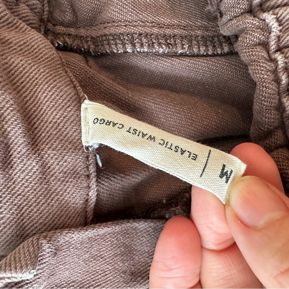 Pacsun Brown Elastic High Waist Cargo Jeans Medium - Picture 10 of 14